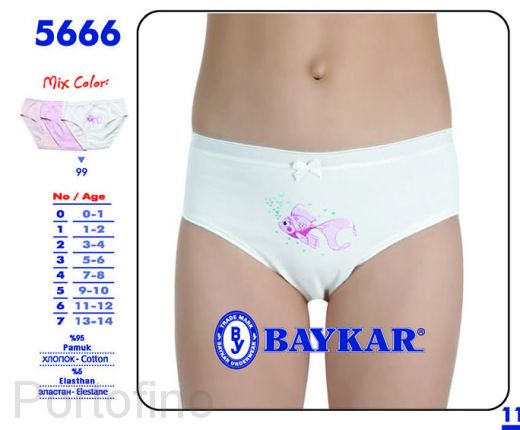 5666 Трусики для девочки Baykar