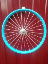 Колесо для детского велосипеда 18 дюймов заднее синее