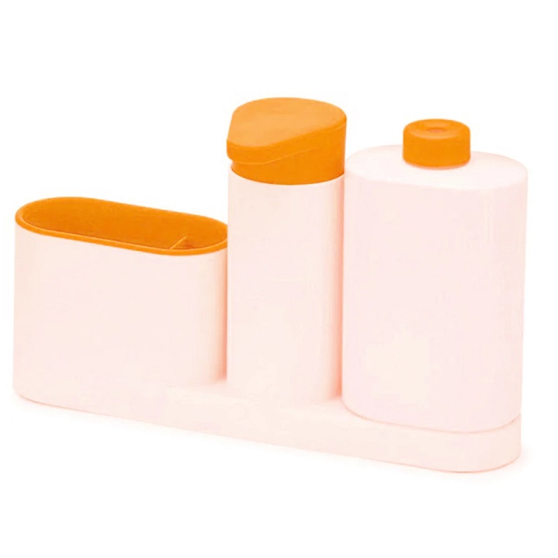 Органайзер Для Раковины SINK TIDY SEY, 3 Предмета, Цвет Оранжевый