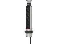 Удлинитель-башня встраиваемый Brennenstuhl Power Tower, 3 розетки, 2 USB порта, кабель 2 метра, H05VV-F 3G1,5 (1396200013)