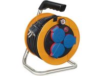 Удлинитель на катушке Brennenstuhl Brobusta Compact 10 метров; 3 розетки; кабель H07RN-F 3G1,5; IP44 (1072500)
