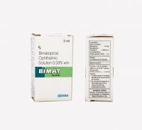 Бимат капли для роста ресниц (биматопрост 0.03%) Аджанта Фарма | Ajanta Pharma Bimat Eye Drops (Bimatoprost 0.03%)