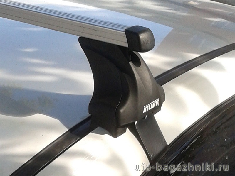 Багажник на крышу Lada Vesta, Атлант, прямоугольные дуги, опора E