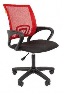 Кресло CHAIRMAN 696LT для оператора, сетка/ткань, TW красный