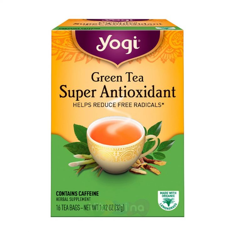 Yogi Tea Зеленый чай Супер Антиоксидант, 16 пакетиков