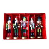 Щелкунчик - набор деревянных ёлочных игрушек 5 шт IR3