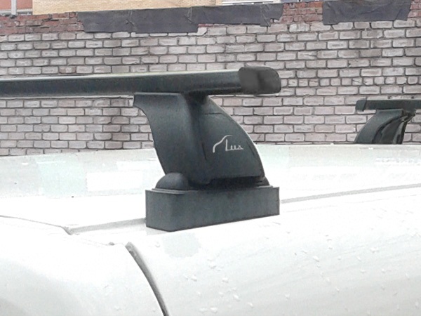 Багажник на крышу Lada Largus, без рейлингов, Lux, прямоугольные стальные дуги