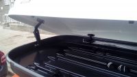 Автомобильный бокс на крышу Nobu Cross, 380 литров, белый текстурный