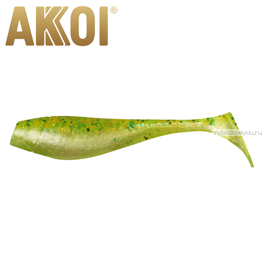 Мягкая приманка Akkoi Original Puffy 4,5'' 115 мм / 11 гр / упаковка 4 шт / цвет: OR02