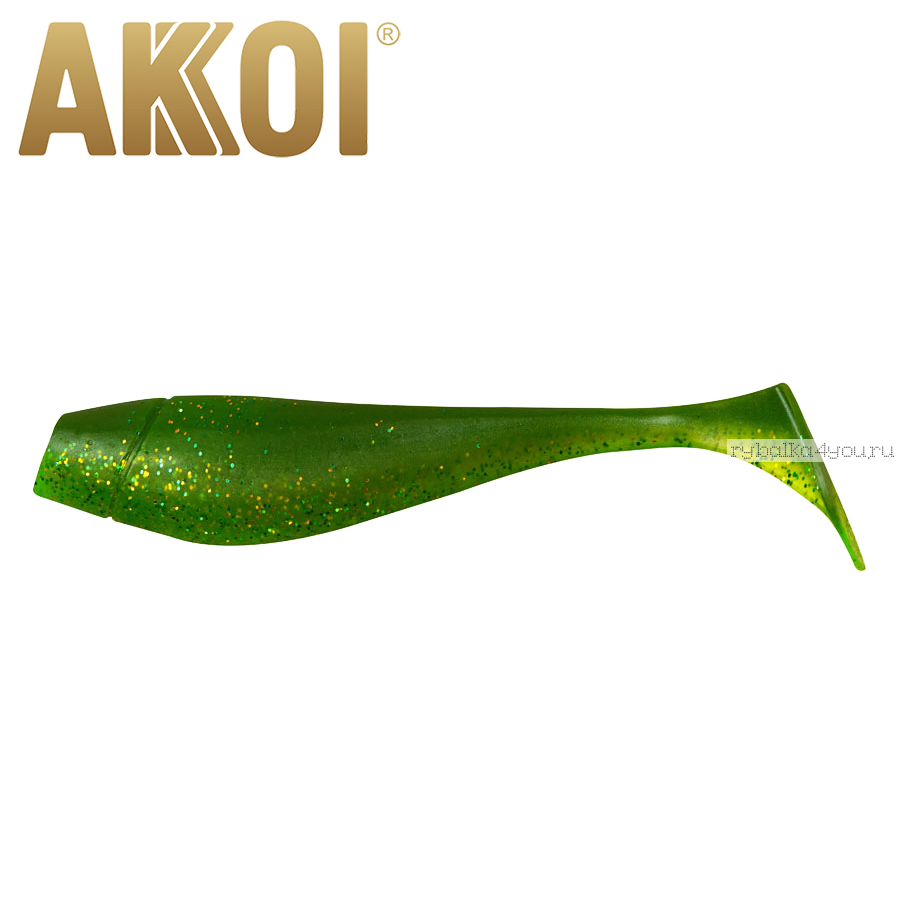 Мягкая приманка Akkoi Original Puffy 4,5'' 115 мм / 11 гр / упаковка 4 шт / цвет: OR15