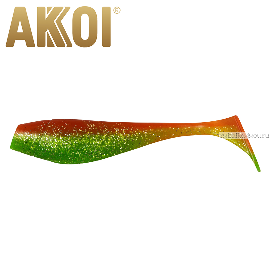 Мягкая приманка Akkoi Original Puffy 4,5'' 115 мм / 11 гр / упаковка 4 шт / цвет: OR19