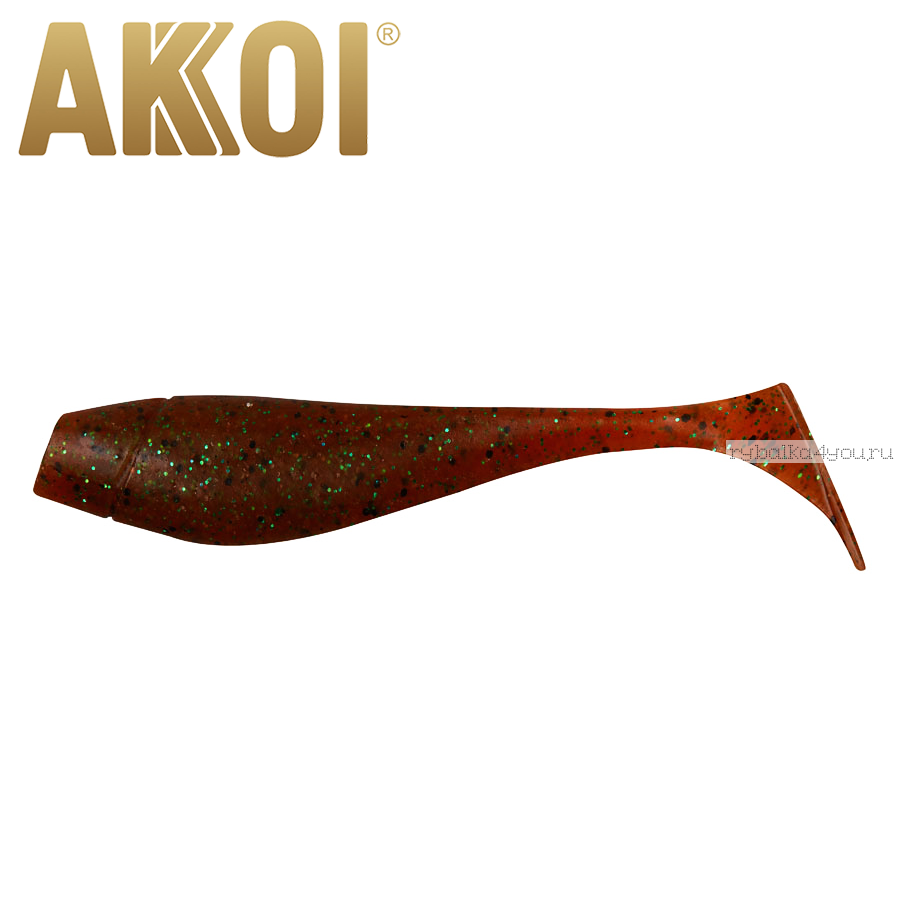 Мягкая приманка Akkoi Original Puffy 4,5'' 115 мм / 11 гр / упаковка 4 шт / цвет: OR21