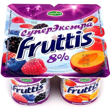 Продукт йогуртный Фруттис 8% абр/манго/лес.ягоды 115г ООО Кампина