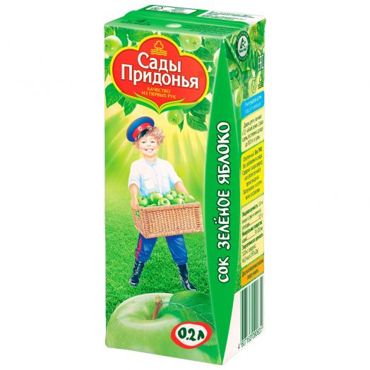 Сок Сады придонья 0,2л яблоко зеленое