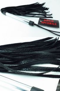 Плеть BDSM Арсенал черная, 36 см