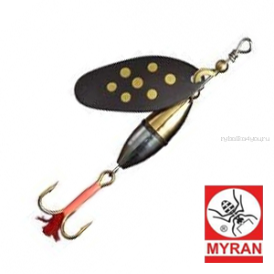 Блесна вертушка Myran Agat 3гр / цвет: Black 6450-09