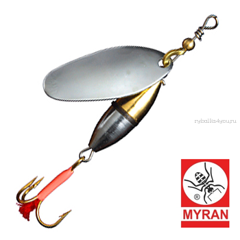 Блесна вертушка Myran Agat 3гр / цвет: Silver 6450-01