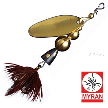 Блесна вертушка Myran Mira 10гр / цвет: Guld 6474-02