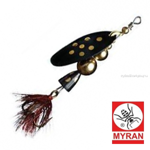 Блесна вертушка Myran Mira 15гр / цвет: Black 6475-09