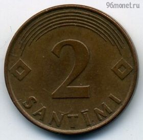Латвия 2 сантима 2000
