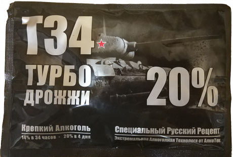 Спиртовые Турбо Дрожжи Alcotec T-34