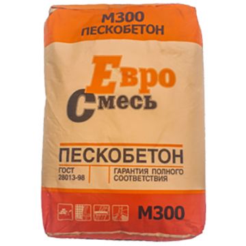 Сухая смесь Пескобетон М-300 ЕвроСмесь - 40 кг