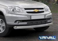 Защита переднего бампера d76 Chevrolet Niva 2009-