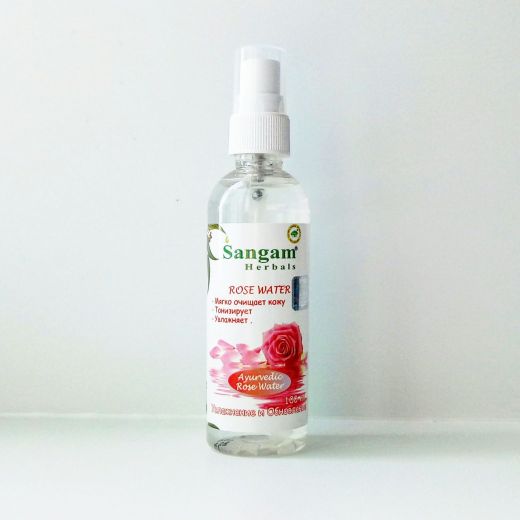 Розовая вода спрей | 100 мл | Sangam Herbals