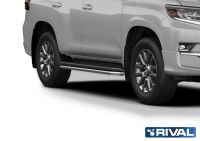 Защита штатного порога d42 Toyota Land Cruiser 150 Prado 2017-