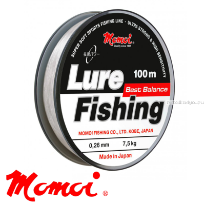 Леска монофильная Momoi Lure Fishing 100 м / цвет: прозрачный
