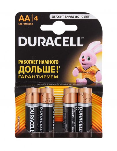 Батарейки DURACELL CN Basic АА 4шт Промо за 1шт