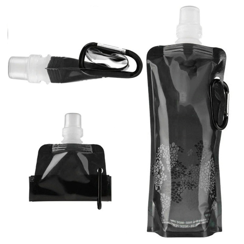 Складная бутылка для воды VAPUR цвет черный