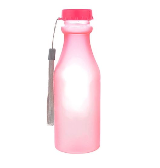 Бутылка для воды многоразовая безопасная (без BPA) розовая (103744)