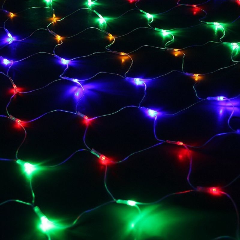 Электрогирлянда «Сетка» 320 LED, 2.2*2.2 М, Цвет Свечения Разноцветный
