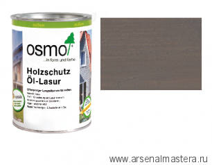 Защитное масло-лазурь для древесины для наружных работ OSMO Holzschutz Ol-Lasur 905 Патина 0,75 л Osmo-905-0,75 12100150