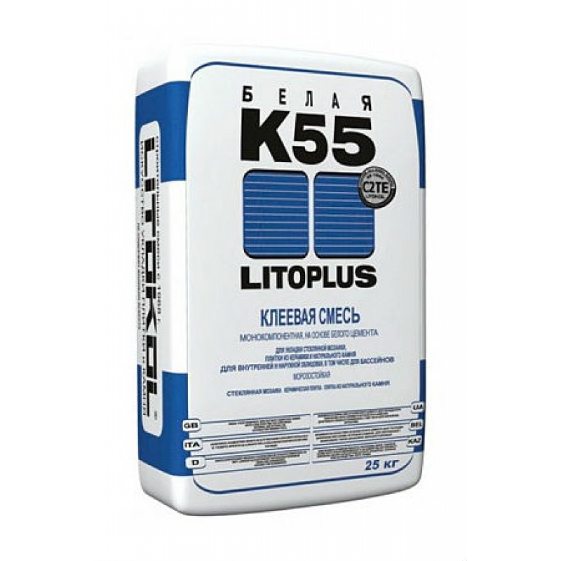 Клей плиточный LITOPLUS K55 "LITOKOL" - 25кг