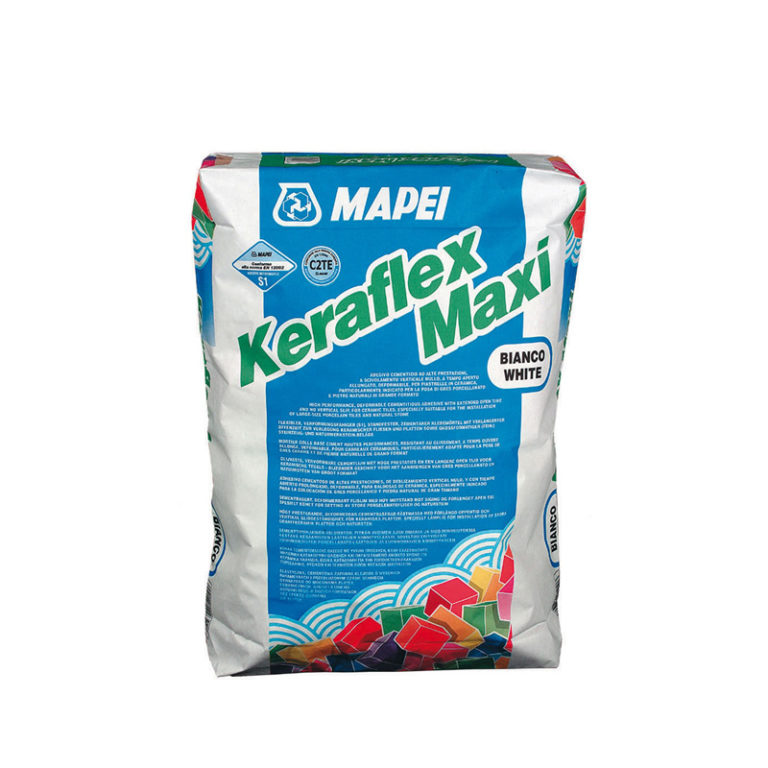 KERAFLEX MAXI (Керафлекс Макси ) улучшенный клей на цементной основе для укладки керамической плитки и камня "MAPEI" (белый) - 25кг