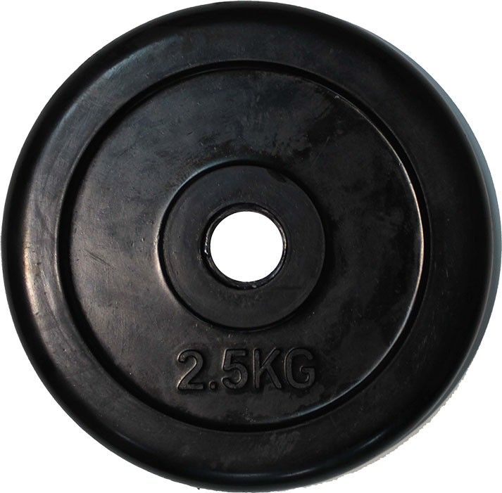 Диск обрезиненный ZSO черный "Classic" D-26, 2,5 кг