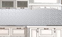 Фартук для кухни - Серебряный дождь | интерьерные наклейки