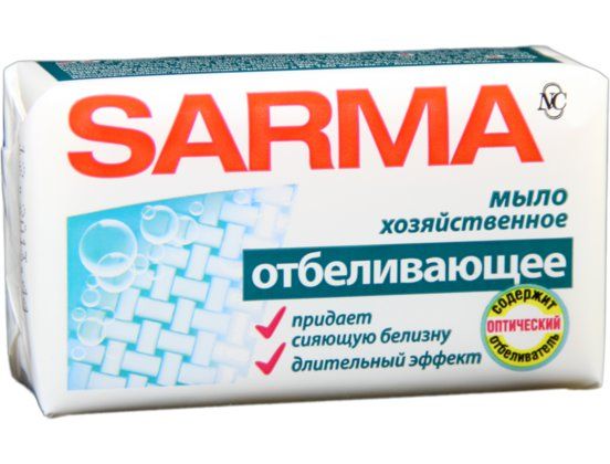 Мыло Сарма 140г хоз.с отбеливающим эффектом Невская косметика