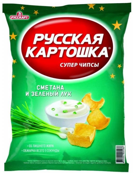 Чипсы Русская картошка сметана/лук 80г