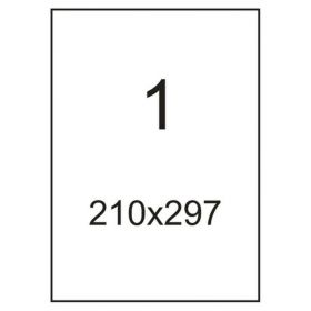 73629 Этикетки самоклеящиеся Promega label зеленые 210x297 мм (1 штука на листе А4, 100 листов в упаковке)