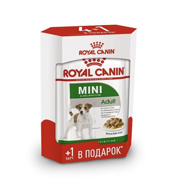 Консервы Royal Canin кусочки в соусе для собак мелких пород Промо набор 4+1*85 г