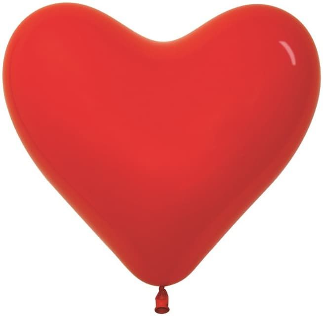 Шар сердце (12''/30 см) Красный