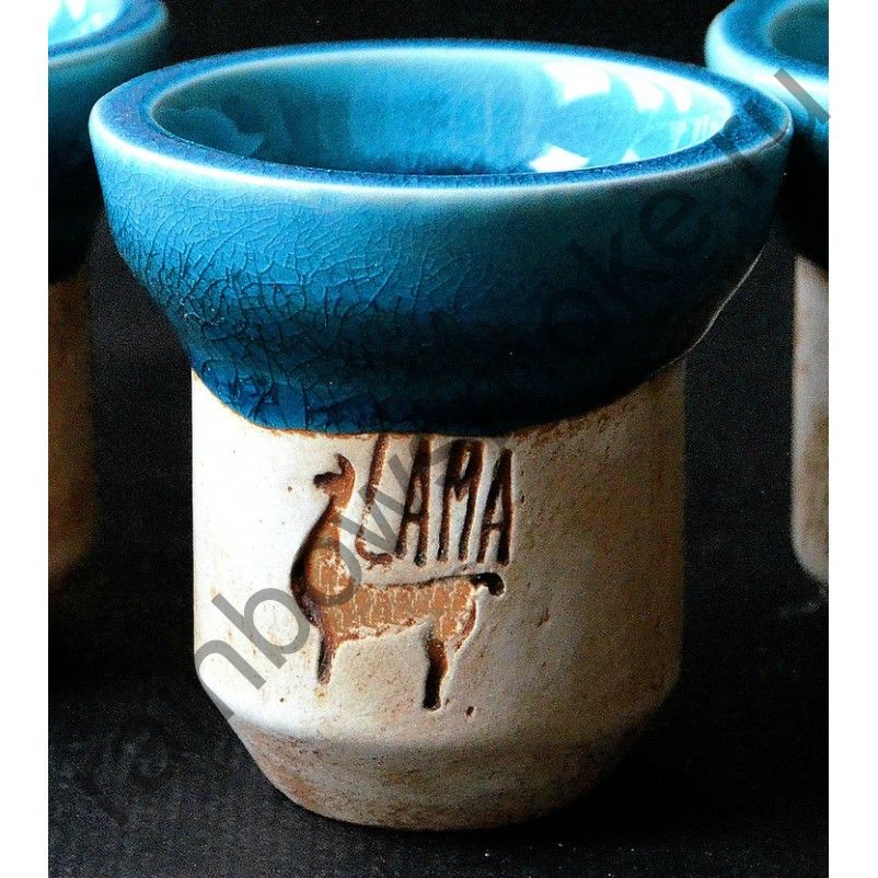 Глиняная чаша Lama Чаша #1 Blue Ice (Голубой Лед)