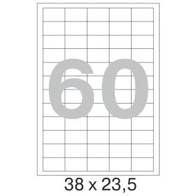 73647 Этикетки самоклеящиеся Promega label белые 38х23.5 мм (60 штук на листе А4, 100 листов в упаковке)