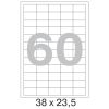 73647 Этикетки самоклеящиеся Promega label белые 38х23.5 мм (60 штук на листе А4, 100 листов в упаковке)