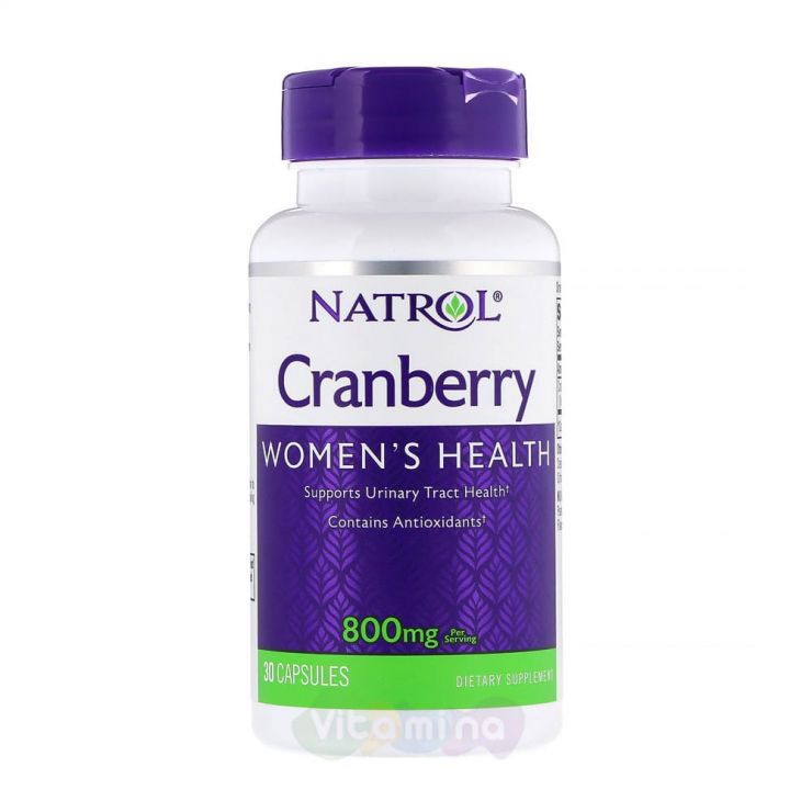 Natrol Клюква Cranberry 800 мг, 30 капс.