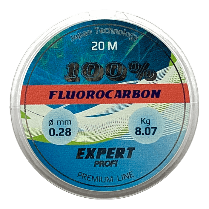 Леска рыболовная 0,20 мм 20 м флюорокарбон Expert Profi Fluorocarbon 100%