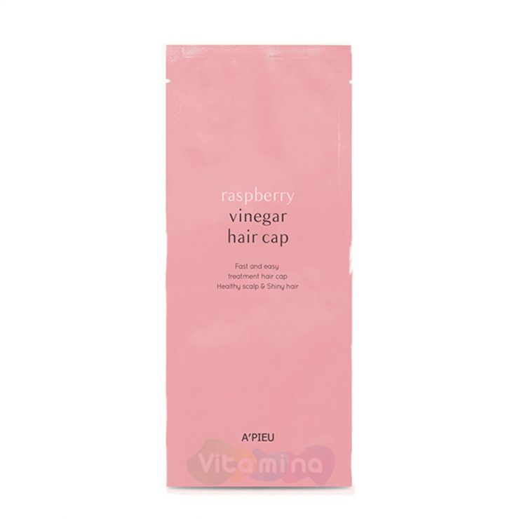 A'Pieu Маска для волос с малиновым уксусом Raspberry Vinegar Hair Cap, 35 мл